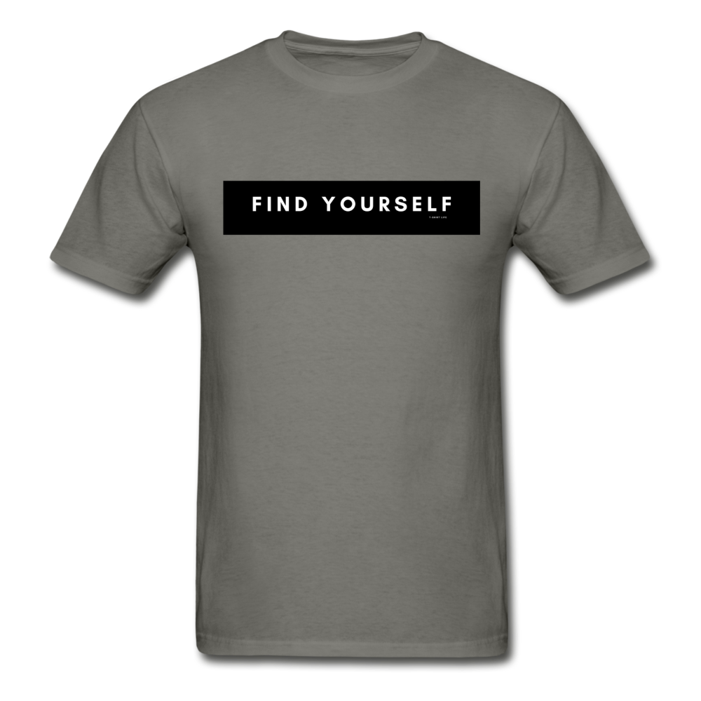 Find Yourself Tee - charcoal