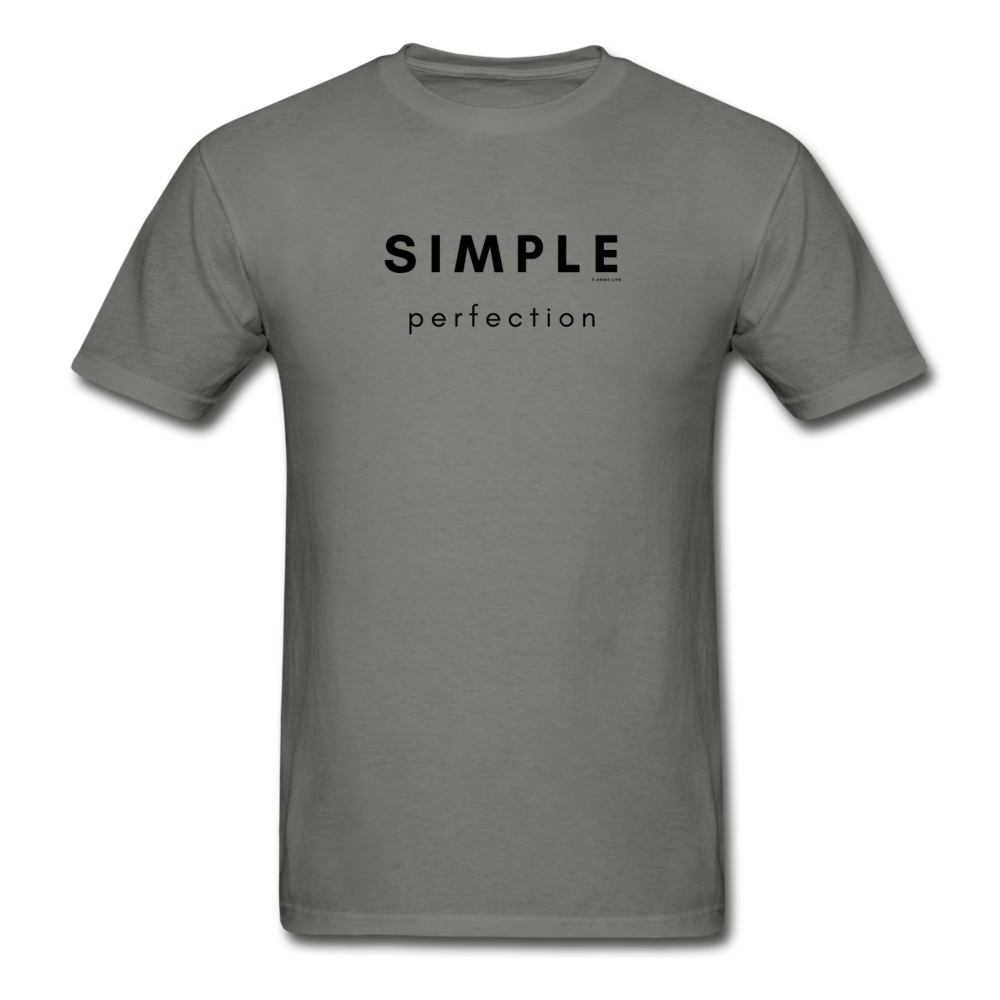 Simple Perfection Tee - charcoal