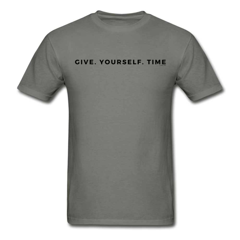 Give Yourself Time Tee - charcoal