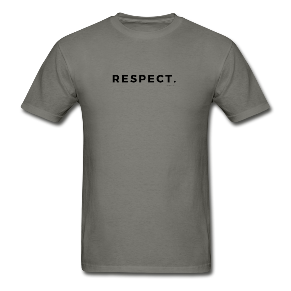 Respect Tee - charcoal