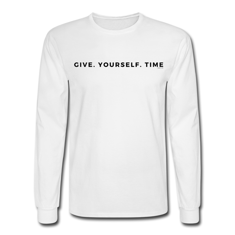 Give Your Self Time Long Sleeve - white