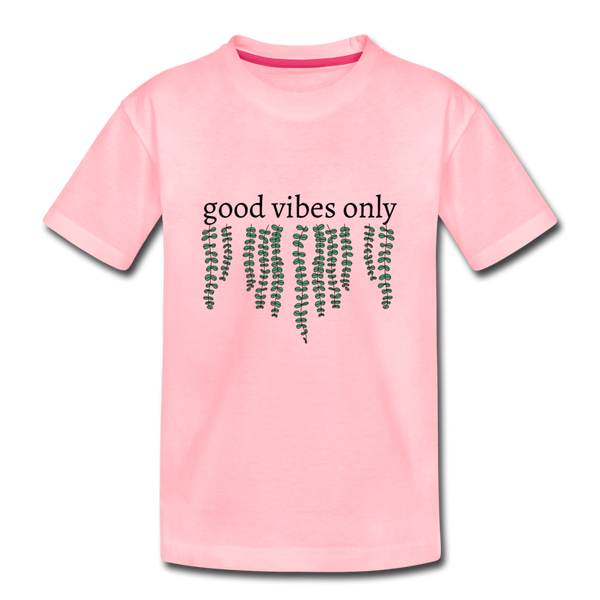 Kids' Premium Good Vibes T-Shirt - pink
