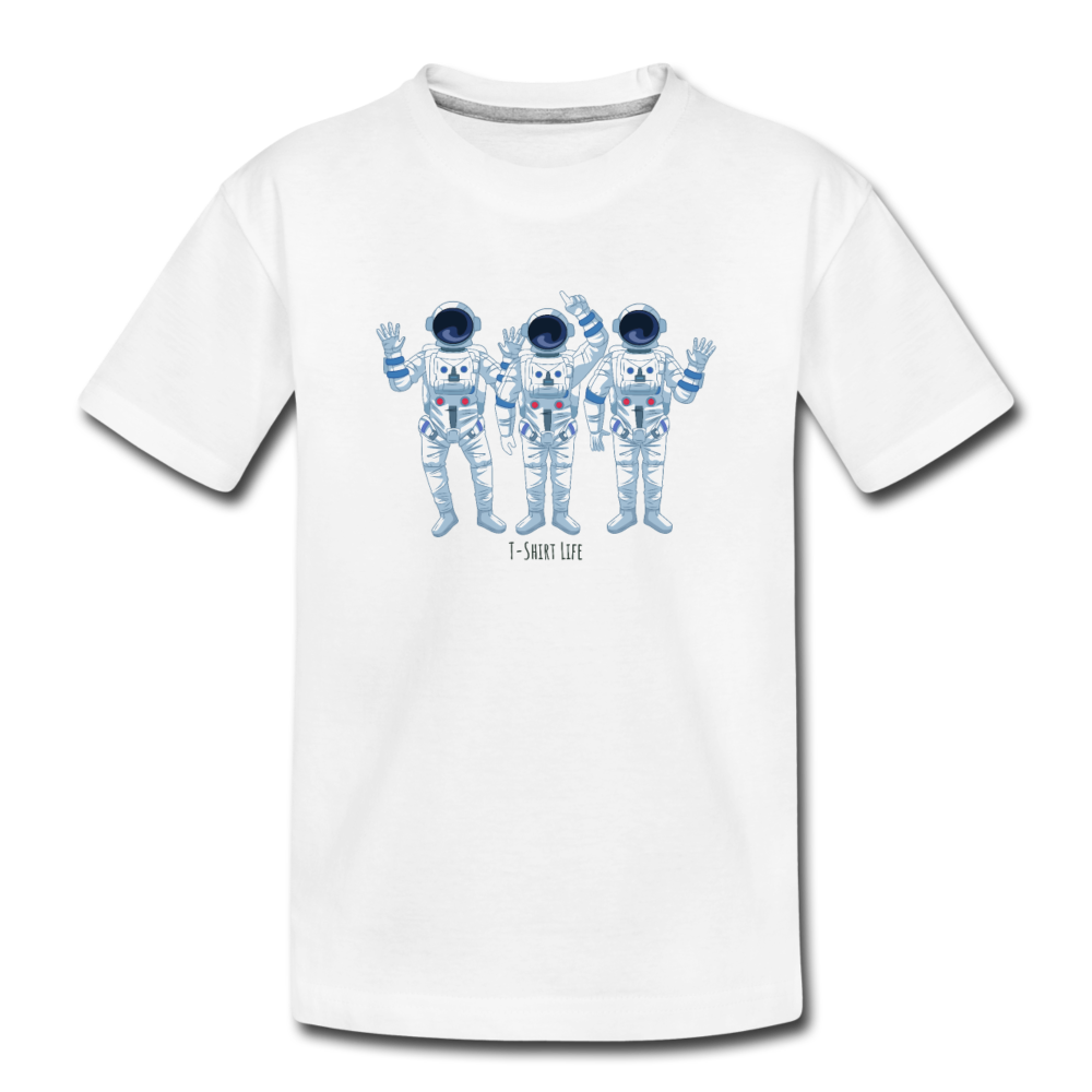 Kids' Premium Astro T-Shirt - white