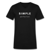 Premium V-Neck Simple Perfection Tee - black