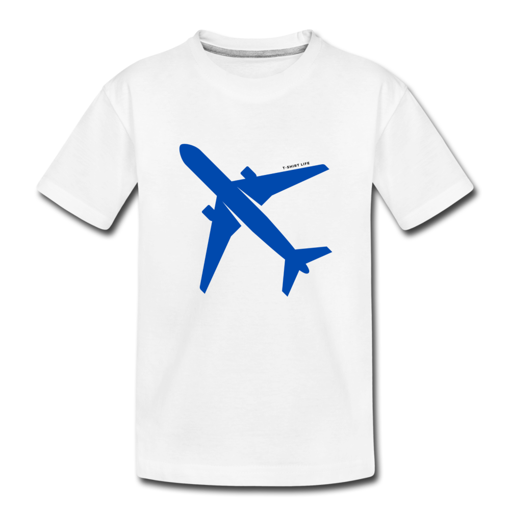 Airplane Kids Tee - white