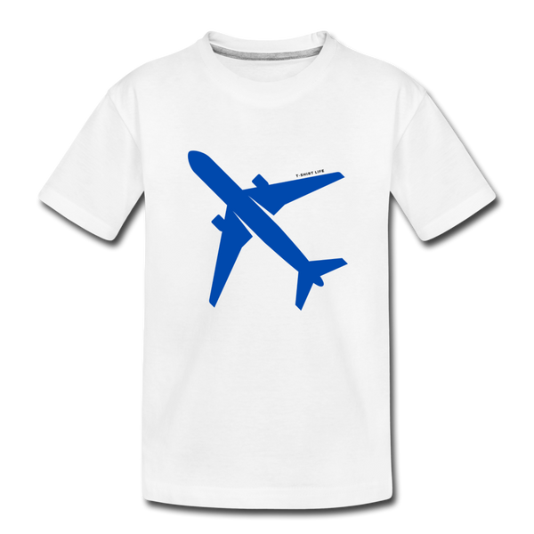 Airplane Kids Tee - white