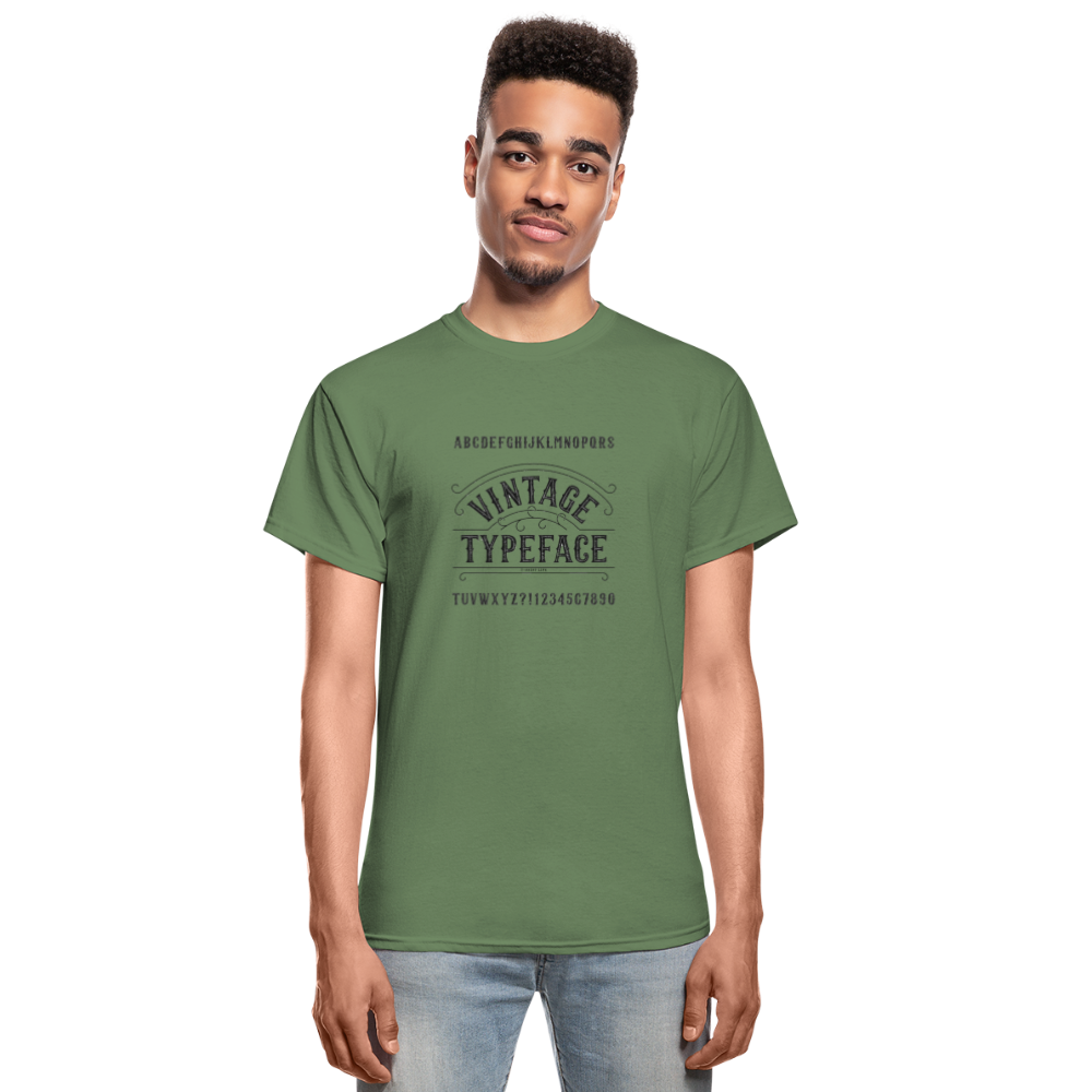 Vintage Typeface Tee - military green