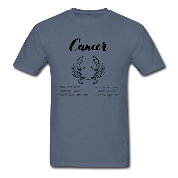 Zodiac Cancer Tee - denim