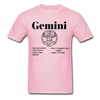 Gemini Zodiac Tee - light pink