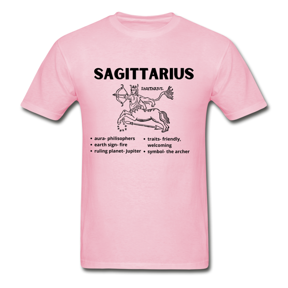 Sagittarius Zodiac Tee - light pink