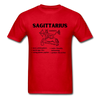 Sagittarius Zodiac Tee - red