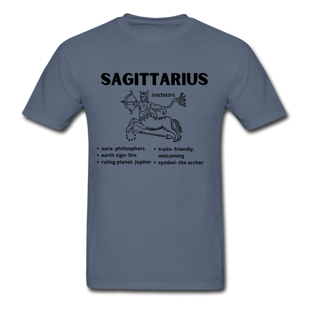 Sagittarius Zodiac Tee - denim