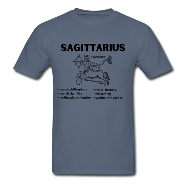 Sagittarius Zodiac Tee - denim
