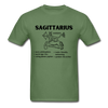 Sagittarius Zodiac Tee - military green