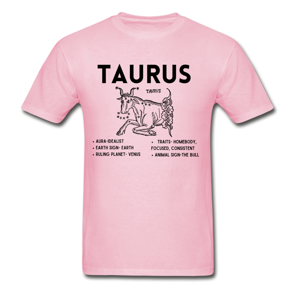 Taurus Zodiac Tee - light pink