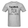 Taurus Zodiac Tee - heather gray