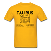 Taurus Zodiac Tee - gold