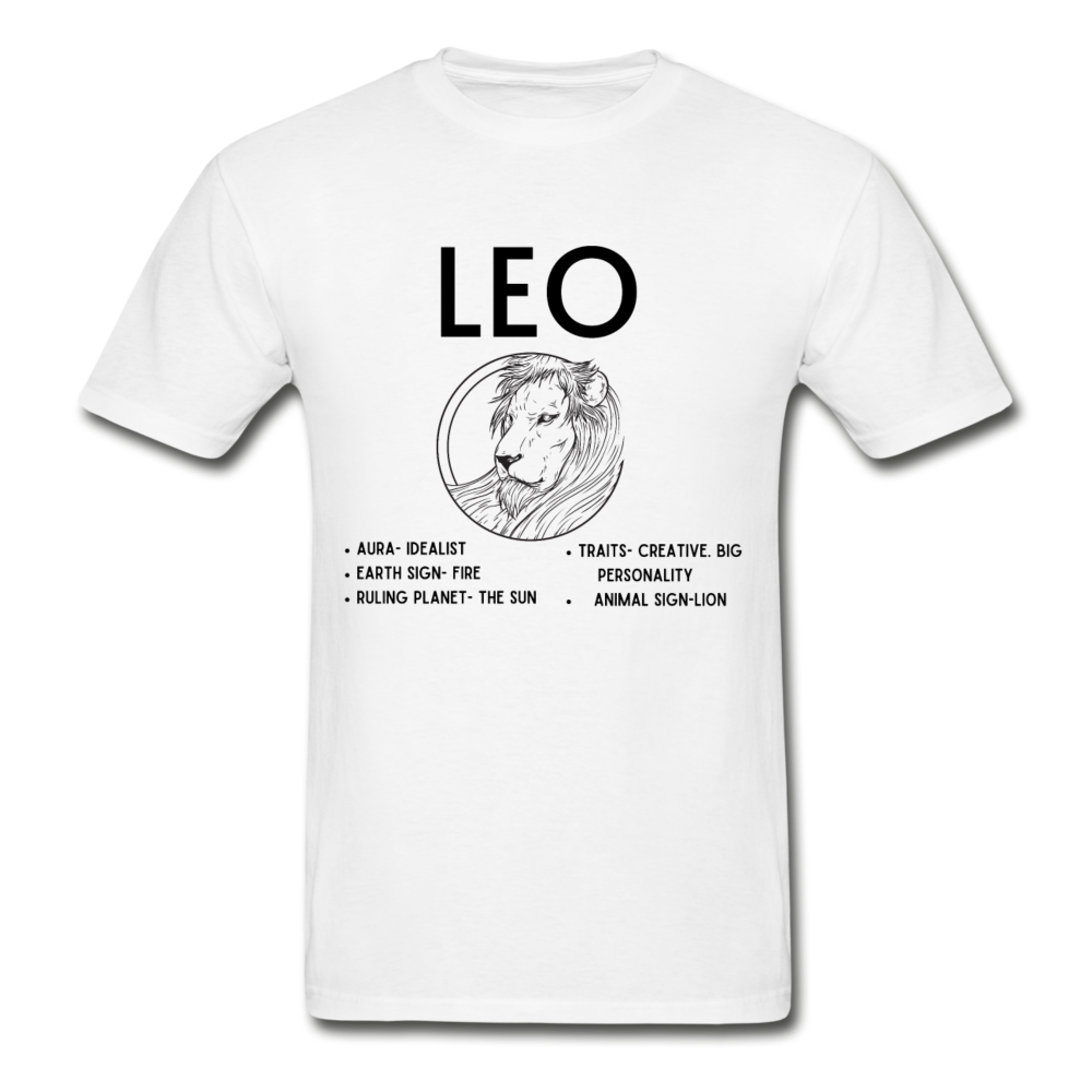 Leo Zodiac Tee - white