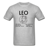 Leo Zodiac Tee - heather gray