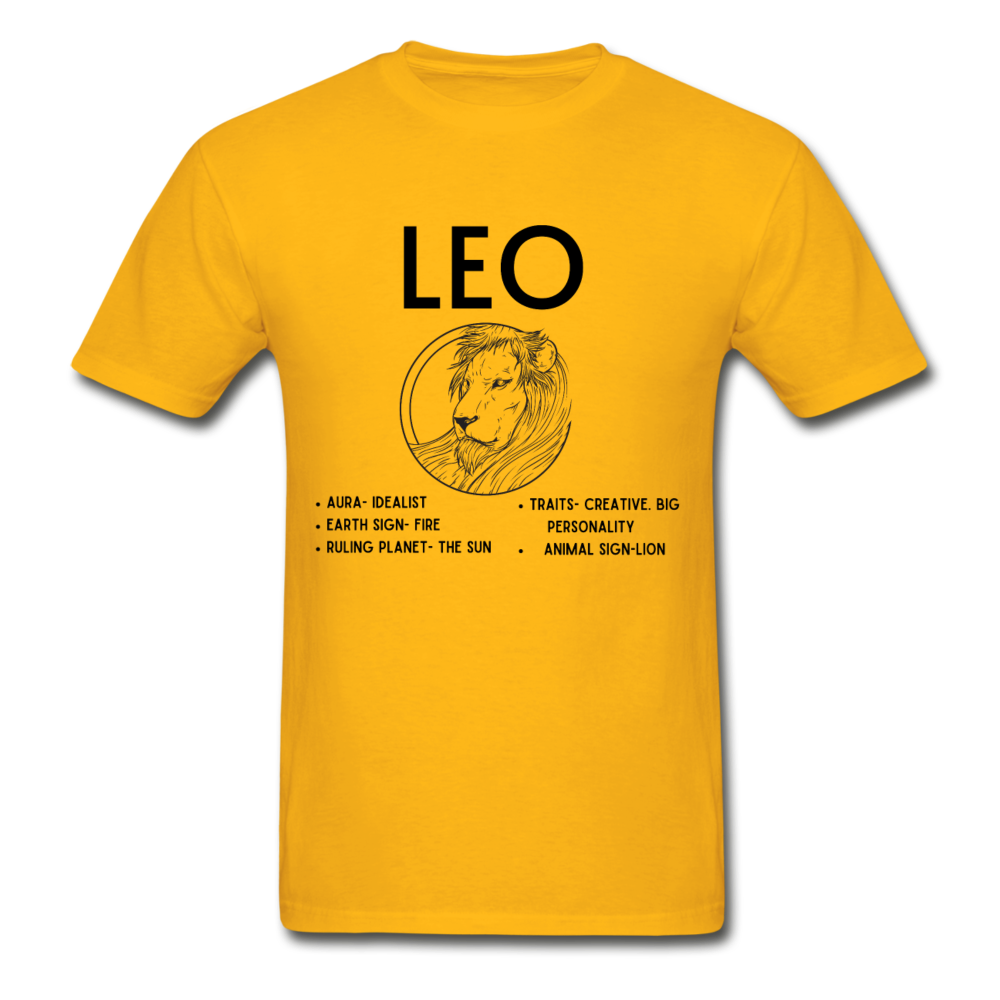 Leo Zodiac Tee - gold