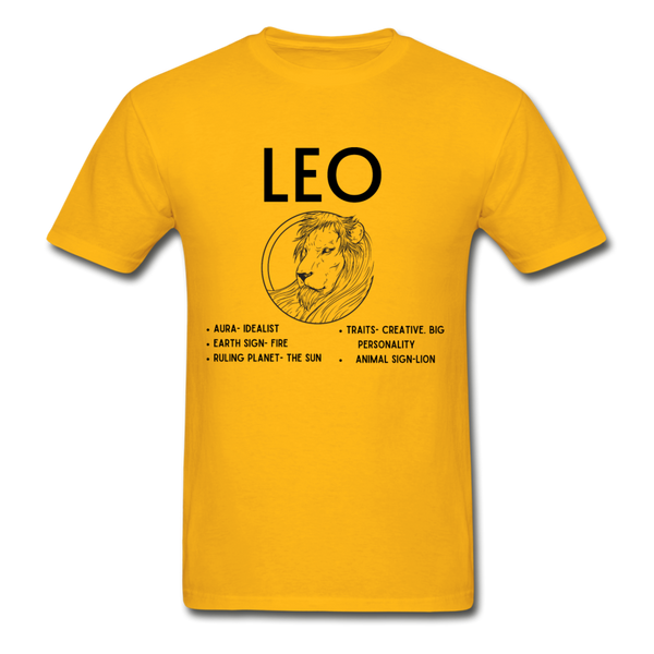 Leo Zodiac Tee - gold