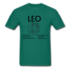 Leo Zodiac Tee - petrol