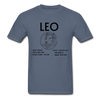 Leo Zodiac Tee - denim