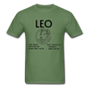 Leo Zodiac Tee - military green