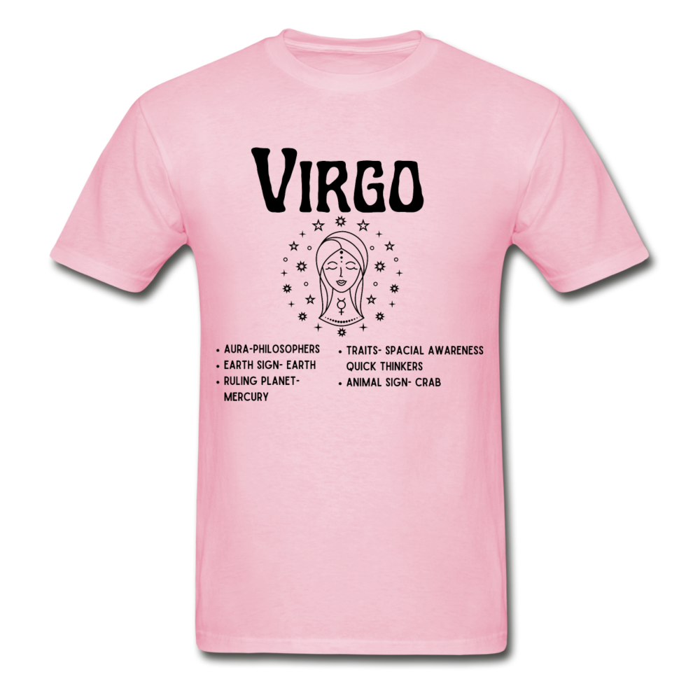 Virgo Zodiac Tee - light pink