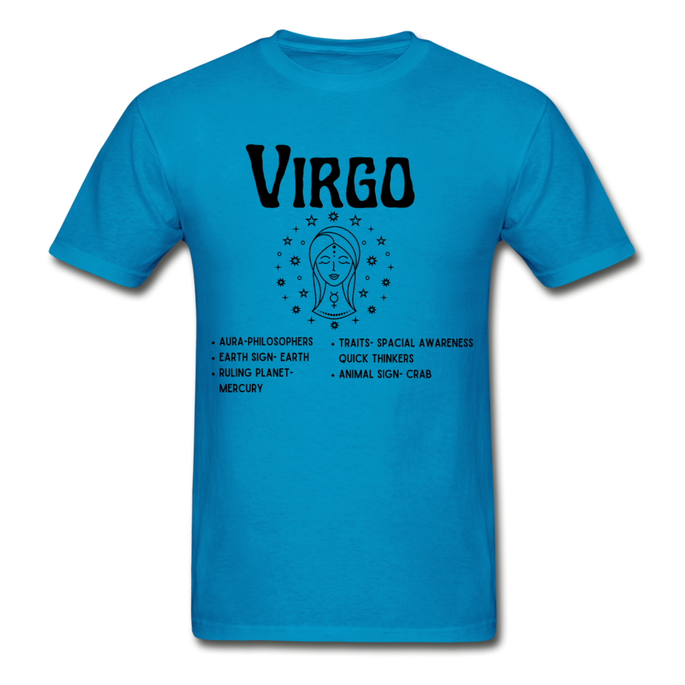 Virgo Zodiac Tee - turquoise