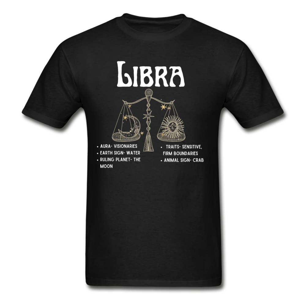 Libra Zodiac Tee - black