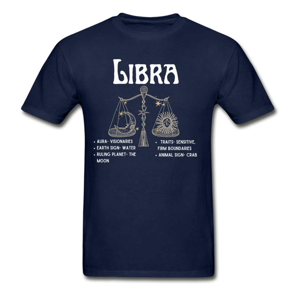 Libra Zodiac Tee - navy