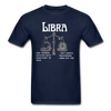Libra Zodiac Tee - navy