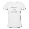 Women's V-Neck Hustle T-Shirt - white