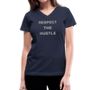 Women's V-Neck Hustle T-Shirt - navy