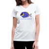 Women's V-Neck Fish T-Shirt - white