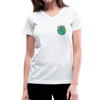 Women's V-Neck Planet T-Shirt - white