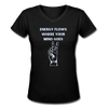 Women's V-Neck Energy T-Shirt - black