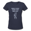 Women's V-Neck Energy T-Shirt - navy