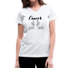 Women's V-Neck Cancer T-Shirt - white