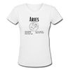 Women's V-Neck Aries T-Shirt - white