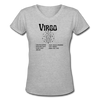 Women's V-Neck Virgo T-Shirt - gray