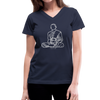Women's V-Neck Peace T-Shirt - navy