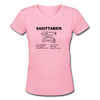 Women's V-Neck Sag T-Shirt - pink