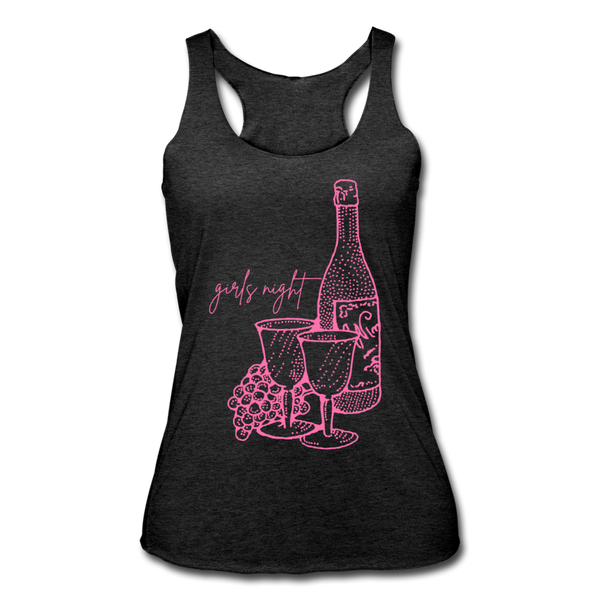 Women’s Racerback Girls Night Tank - heather black