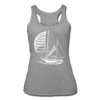 Women’s Racerback Boat Tank - heather gray