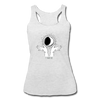 Women’s Racerback Sun/Moon Tank - heather white