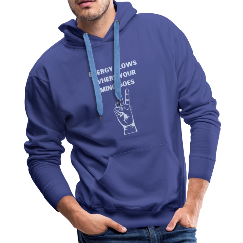 Energy Flows Where The Mind Goes Hoodie - royalblue