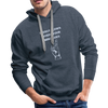 Energy Flows Where The Mind Goes Hoodie - heather denim