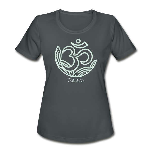 Women's Dry Fit Om Tee - charcoal